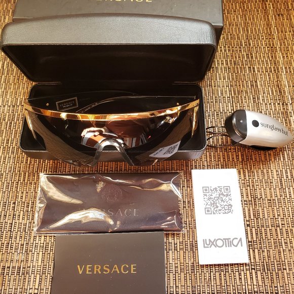 Versace Shields Sunglasses ● NEW